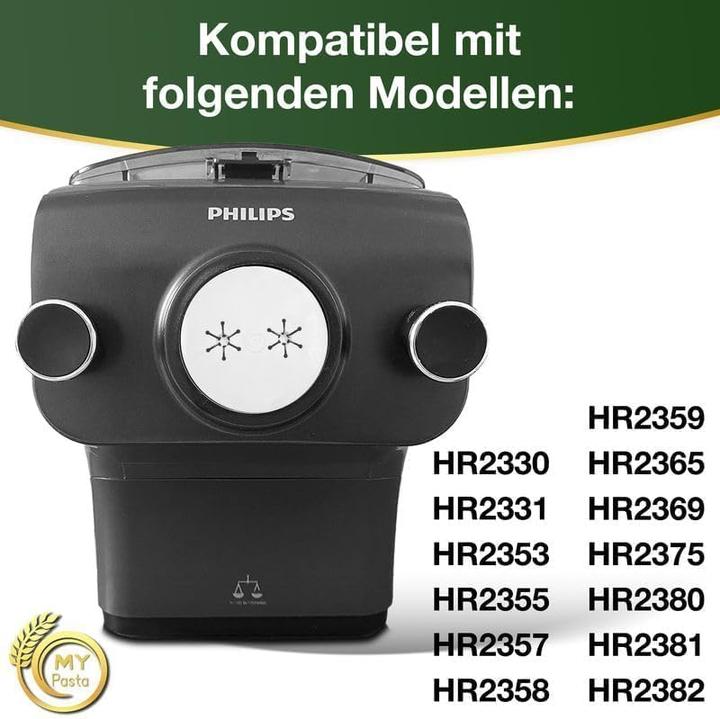 Produktbild My Pasta Sedanini Matrize für Philips Nudelmaschine