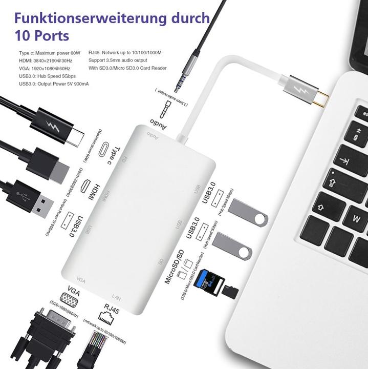 Image du produit Helos Premium (USB-C, 19 Ports)