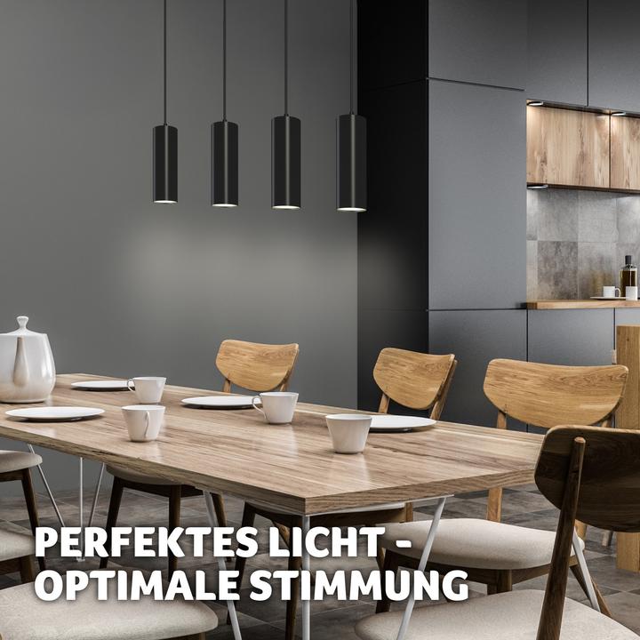 Produktbild tectake Pendelleuchte Lumea, 4-flammig, längenverstellbare Kabel (GU10)
