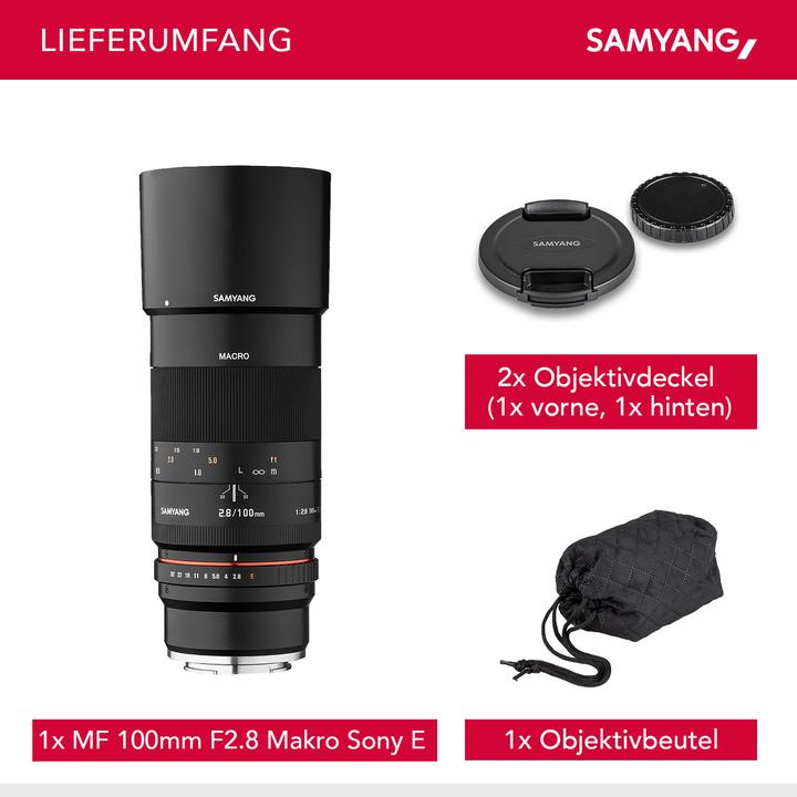 Produktbild Samyang 100mm f/2.8 ED UMC, Sony E (Sony E, Vollformat, APS-C / DX)