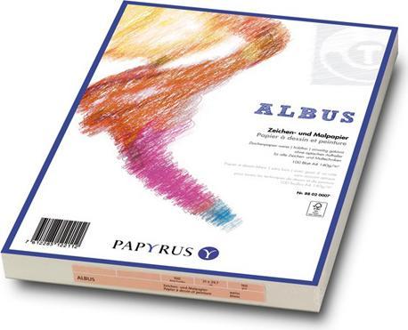 Image du produit Papyrus ALBUS - Papiers à dessin et à colorier (A3, Blanc)