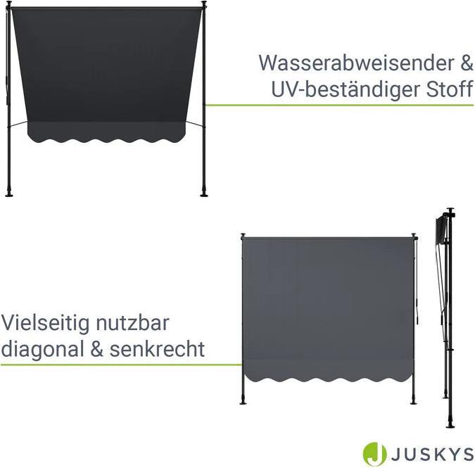 Actual product image Juskys Klemmmarkise Kapstadt (2 m)