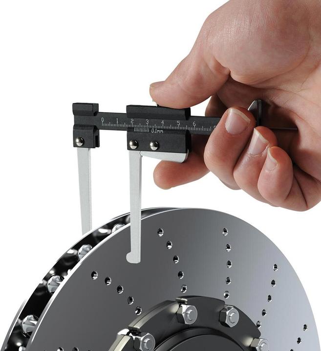 Image du produit HEYCO Pied à coulisse pour disque de frein et jauge de profil de pneu 2 en 1 (6 cm)