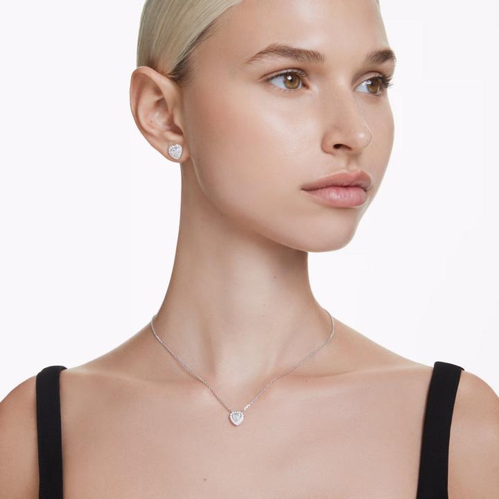Actual product image Swarovski x Ariana Grande Halskette Verschiedene Schliffe Herz Weiss Rhodiniert (Swarovski Metal)