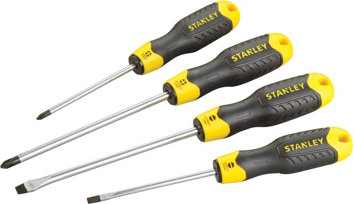 Productafbeelding Stanley CushionGrip schroevendraaierset 4 stuks - sleuf, kruiskop (Schroeven met sleufkop, Phillipps kruissleuf (PH))