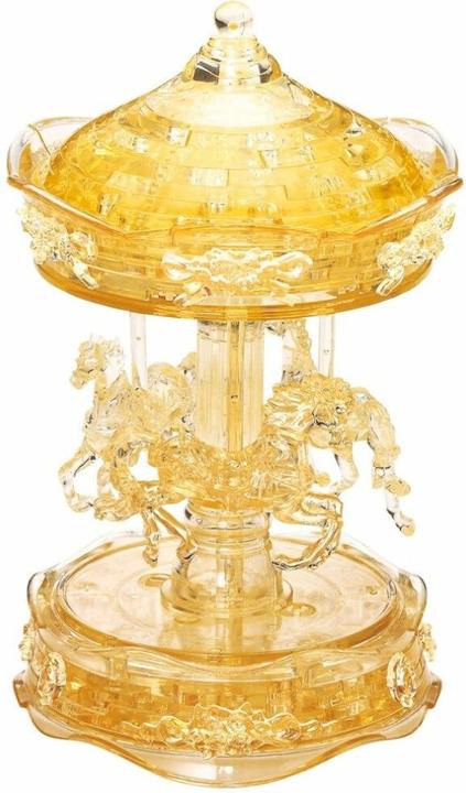 Produktbild HCM Kinzel HCM59152 - Crystal Puzzle: 3D Karussell - Gross, 83 Teile (DE, EN), ab 14 Jahren (83 Teile)