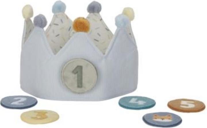 Actual product image Little Dutch Birthday crown with numbers blue