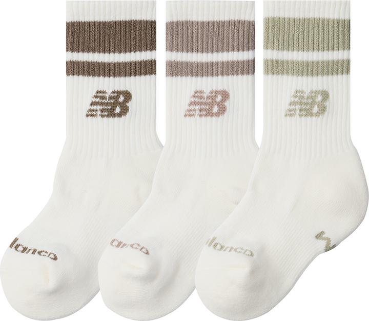 New Balance Kids Everyday Stripe Midcalf 3 Pack