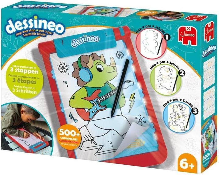 Immagine prodotto Jumbo Personaggi di Dessineo Tavolo da disegno passo dopo passo