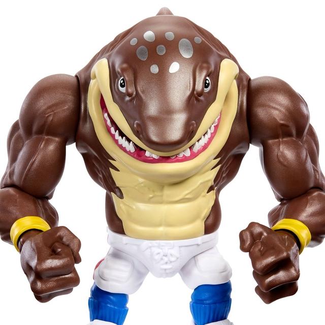 Produktbild Mattel Street Sharks Big Slammu Action Figure Toy, 90s TV Half-Man Half-Shark Hero, 6-Inch Articulat