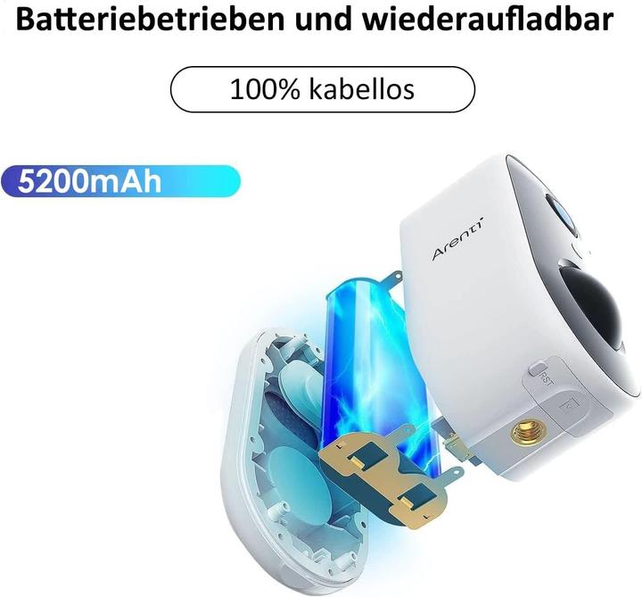 Produktbild Arenti Kabellose 2K WLAN Überwachungskamera mit Nachtsicht