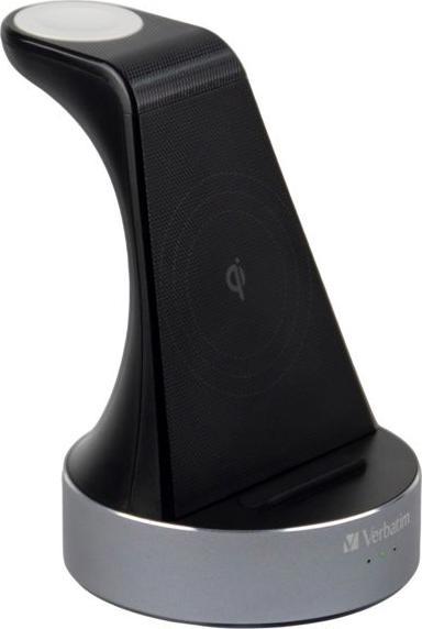 Actual product image Verbatim 2 in 1 Qi Wireless+Apple Watch Charger (20 W)