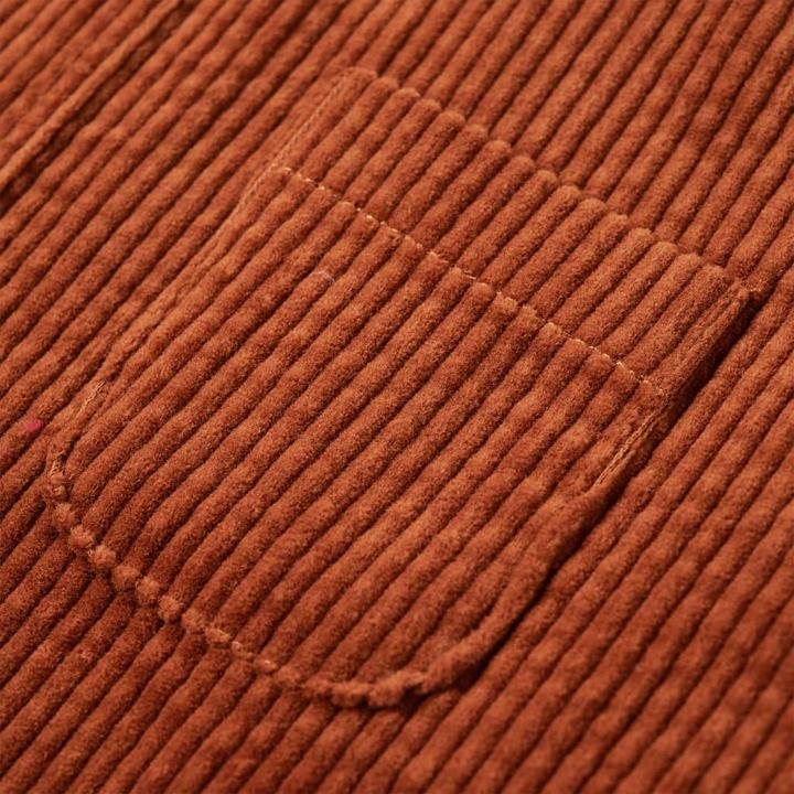 Actual product image VidaXL Children's dungaree dress corduroy cognac 104,Material: 100 (104)