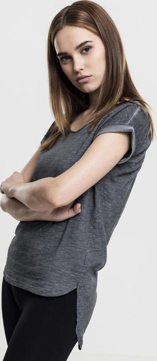 Actual product image Urban Classics Ladies Long Back Shaped Spray Dye Tee (XS)