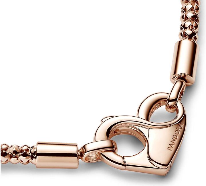 Immagine prodotto Pandora Bracciale a catena con borchie Moments (17 cm, Metallo, placcato oro rosa)