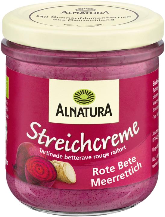Produktbild Alnatura Bio Streichcreme R.Bete Meerre.180g (180 g)