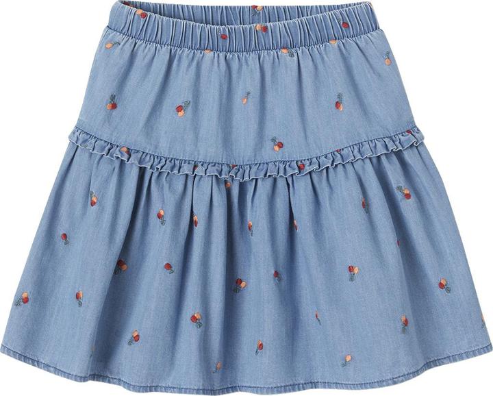 Immagine prodotto Vertbaudet Gonna in denim da bambina ricamata (140)