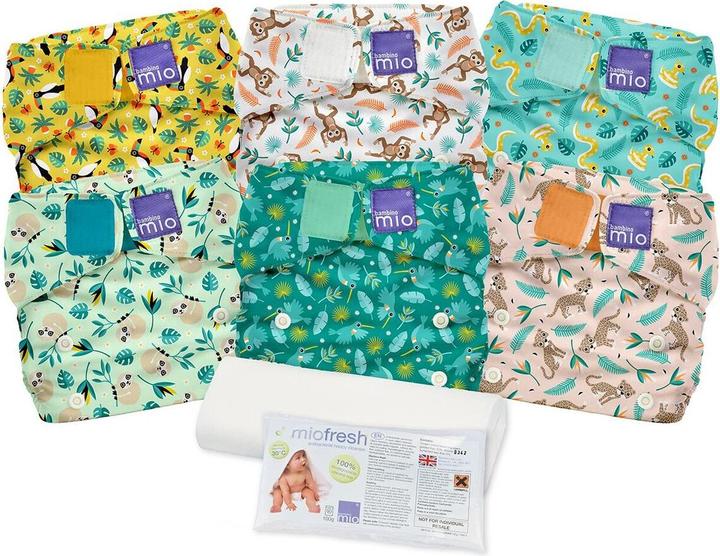 Actual product image Bambino Mio Miosolo reusable diaper set (One size, Pack, 6 Piece)