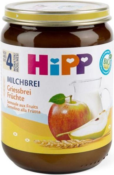Actual product image Hipp MILKBREI semolina porridge fruits (190g) (310 g)