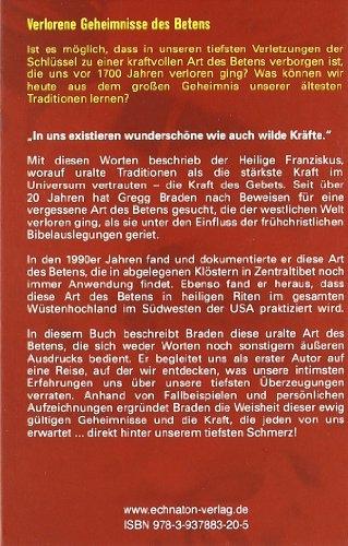 Produktbild Verlorene Geheimnisse des Betens (Deutsch, Gregg Braden, 2008)