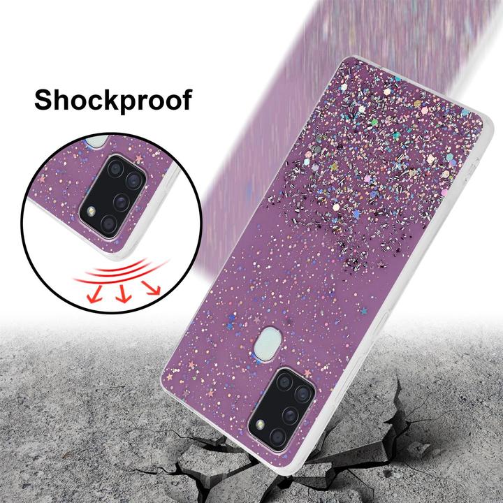 Produktbild Cadorabo TPU Cover funkelnder Glitter (Samsung Galaxy A21s)