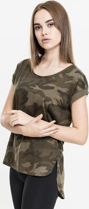 Actual product image Urban Classics Ladies Camo Back Shaped Tee (XS)