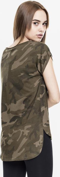 Actual product image Urban Classics Ladies Camo Back Shaped Tee (XS)