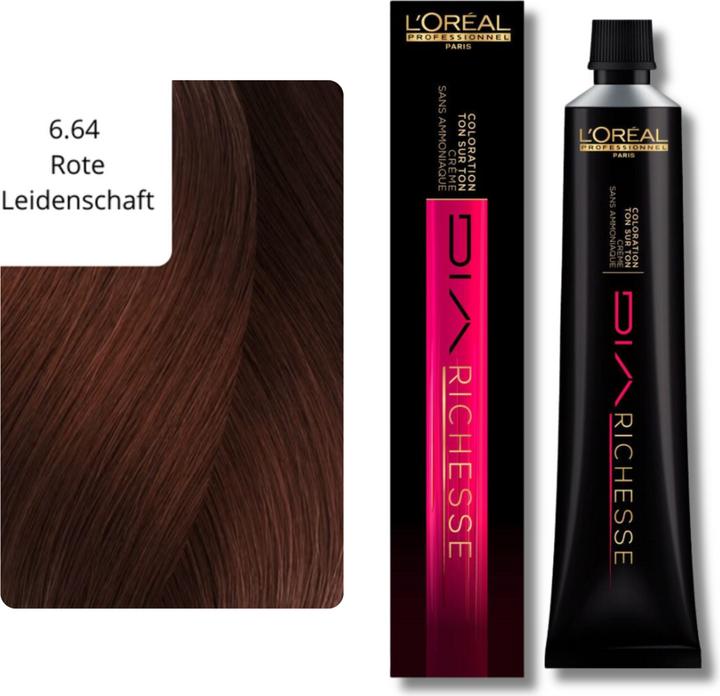 Actual product image L'Oréal Professionnel Dia Richesse (6.64 Red passion)