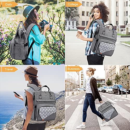 Image du produit Only-Bags.Store Sac à dos, sac à dos étanche pour ordinateur portable 15,6 pouces Sac à dos scolaire avec USB