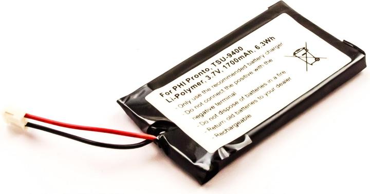 Produktbild AGI Akku kompatibel mit Philips Pronto TSU-9400 - Akku - 1.700 mAh (1 Stk., 1700 mAh)
