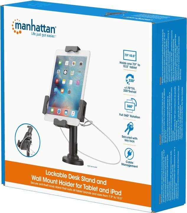 Produktbild Manhattan MH, 2-in-1 Multi-Purpose Anti-theft Tablet Mount