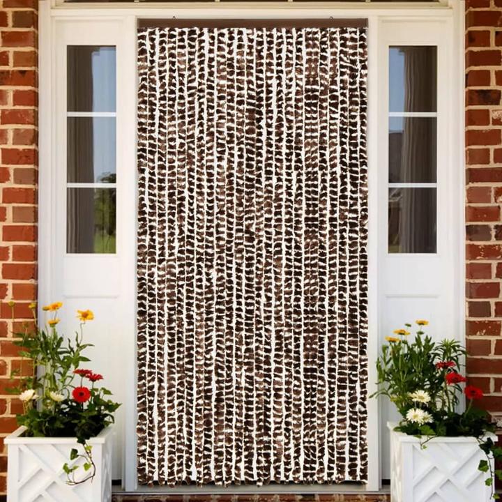 Brown and white