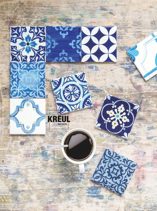 Actual product image Kreul Glass & Porcelain Classic, porcelain and glass paint (Dark brown, 20 ml)