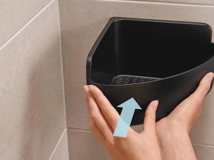Actual product image tesa LAVAA Corner shower basket incl. adhesive solution without drilling