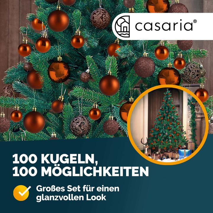 Produktbild Deuba Weihnachtsbaumkugeln (100 -teilig)