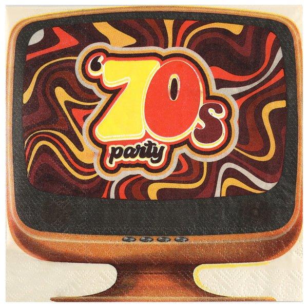 Produktbild Santex 70' - Hippie Party Papier Servietten (20 x, 33 x 33 cm)