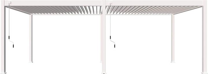 Actual product image Weide Pergola Deluxe Plus 3.6x7.2m with slatted roof white (360 cm, 720 cm)