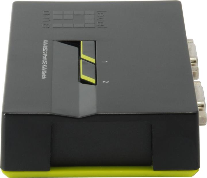 Actual product image LevelOne KVM-0222, 1 User - 2 PCs, USB