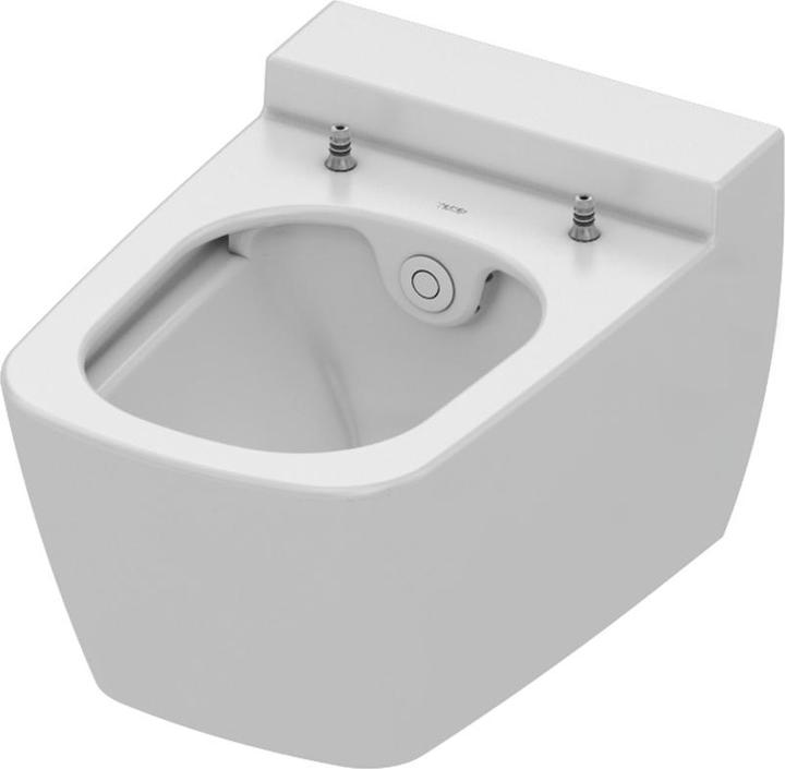 TECE TECEone Wand-WC mit Duschfunktion, Kaltwasser, spülrandlos