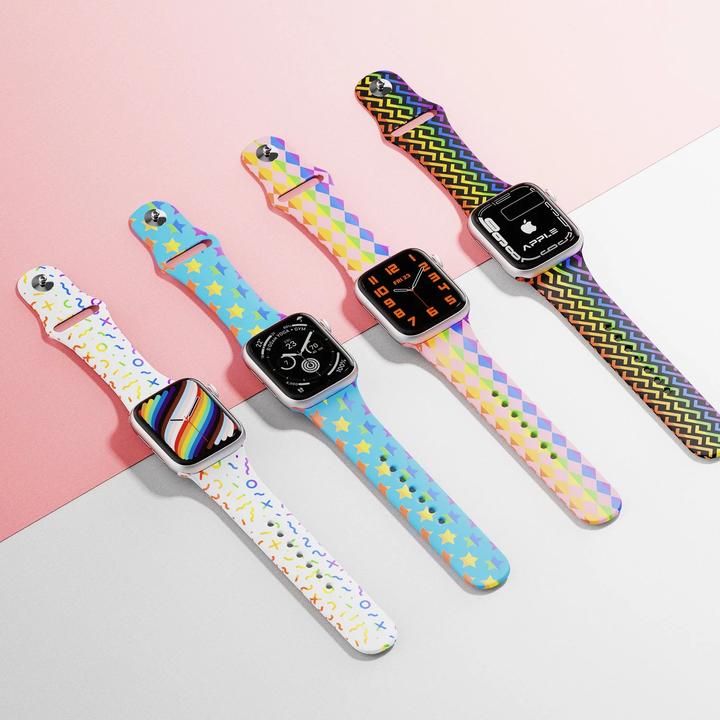 Produktbild LaserPecker Silikonarmbänder Apple Watch (4 Farben) (Silikon, Apple Watch)