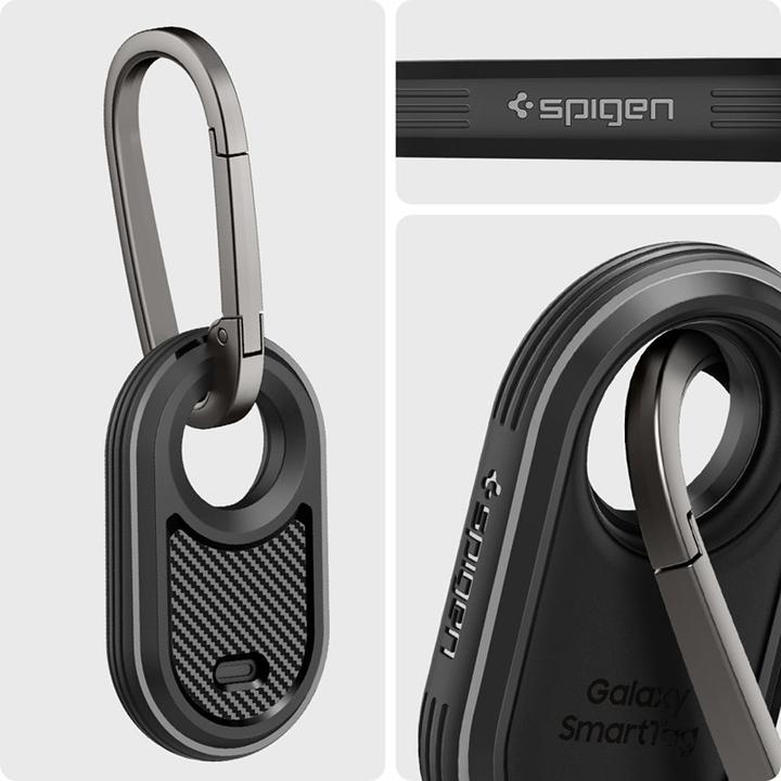 Produktbild Spigen Rugged Armor Hülle für Samsung Galaxy SmartTag 2 – mattschwarz (Android)