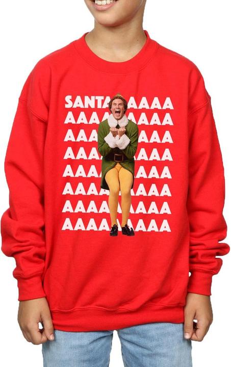 Immagine prodotto Elf Buddy Santa Scream Felpa Ragazzi (140, 146)