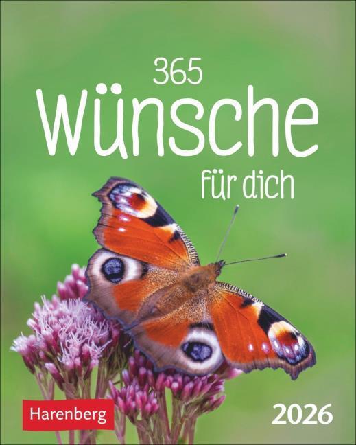 Produktbild Harenberg 365 Wünsche für dich Mini-Geschenkkalender 2026 (Deutsch)