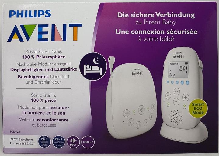 Immagine prodotto Philips Avent Dect SCD723/26 (Audio del baby monitor, 330 m)