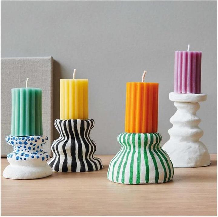 Image du produit Rico Design Moule pour bougies Cylindre cannelé 60 x 60 x 88 mm