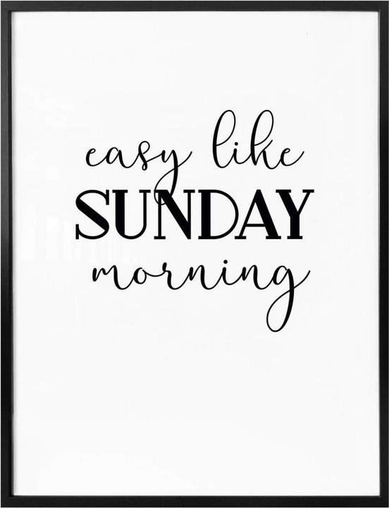 Produktbild Trenddeko Easy like Sunday morning (60 x 80 cm)