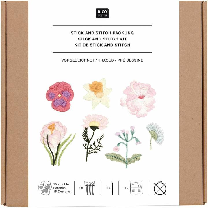Actual product image Rico Design Stick&Stitch P.Springflowers.100237