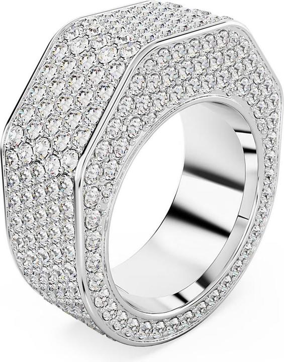 Swarovski Dextera Ring Achteckform Pavé Weiss