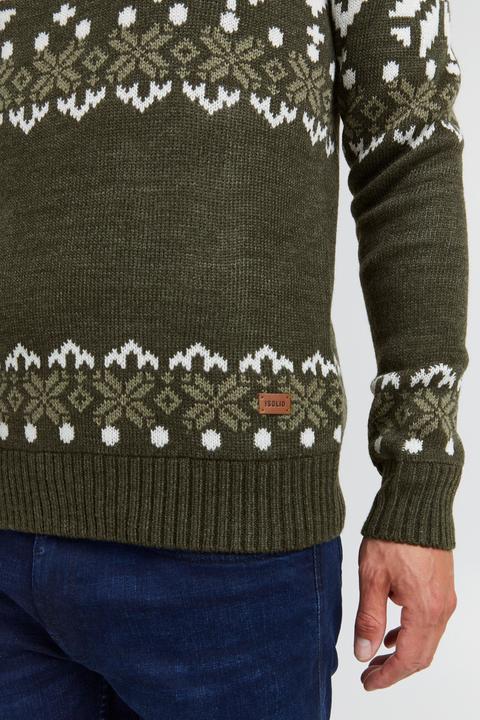 Actual product image Solid Norwin Men's Jumper Chunky Knit Pullover Troyer (XXL)