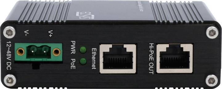 Produktbild Exsys Industrial PoE+ Gigabit Injektor 60W (802.3at (PoE+), 802.3bt (PoE++), 802.3af (PoE), 60 W)